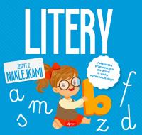 Litery z naklejkami. Autor: Opracowanie zbiorowe. Dobreksiazki.pl Okładka książki Litery z naklejkami