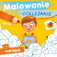 Malowanie-doklejanie. Domki. Autor: Opracowanie zbiorowe. Dobreksiazki.pl Okładka książki Malowanie-doklejanie. Domki