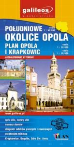Południowe okolice Opola Plan Opola i Krapkowic m.aktualizowana../Galileo/. Dobreksiazki.pl Zdjęcie produktu Południowe okolice Opola Plan Opola i Krapkowic m.aktualizowana../Galileo/
