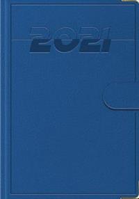 Opakowanie Terminarz 2021 B7 Lux z zapinką niebieski