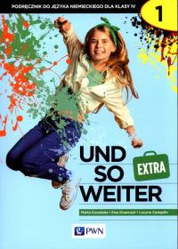 und so weiter Extra 1 Podręcznik 4. Autor: Kozubska Marta, Krawczyk Ewa, Zastąpiło Lucyna. Dobreksiazki.pl Okładka książki und so weiter Extra 1 Podręcznik 4