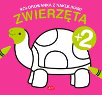 Zwierząta. Kolorowanka z naklejkami. Autor: Opracowanie zbiorowe. Dobreksiazki.pl Okładka książki Zwierząta. Kolorowanka z naklejkami