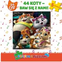 44 cats. Książka z puzzlami.. Autor: Opracowanie zbiorowe. Dobreksiazki.pl Okładka książki 44 cats. Książka z puzzlami.