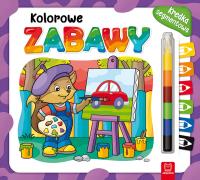 Kolorowe zabawy. Kredka segmentowa. Autor: Opracowanie zbiorowe. Dobreksiazki.pl Okładka książki Kolorowe zabawy. Kredka segmentowa
