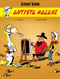 Lucky Luke T.69 Artysta malarz. Autor: Bob de Groot .. Dobreksiazki.pl Okładka książki Lucky Luke T.69 Artysta malarz