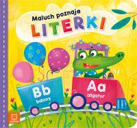 Maluch poznaje literki. Autor: Opracowanie zbiorowe. Dobreksiazki.pl Okładka książki Maluch poznaje literki
