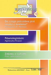 Miniatury matematyczne 70. Autor: Mentzen Mieczysław K., Krause Agnieszka, Piotr Jędrzejewicz. Dobreksiazki.pl Okładka książki Miniatury matematyczne 70