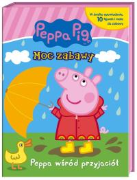 Peppa Pig. Moc zabawy. Peppa wśród przyjaciół.. Autor: Opracowanie zbiorowe. Dobreksiazki.pl Okładka książki Peppa Pig. Moc zabawy. Peppa wśród przyjaciół.