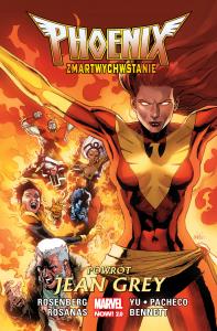 Phoenix: Zmartwychwstanie. Powrót Jean Grey. Autor: Matthew. J. Rosenberg. Dobreksiazki.pl Okładka książki Phoenix: Zmartwychwstanie. Powrót Jean Grey