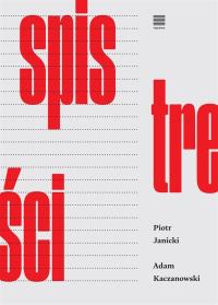 Spis treści. Autor: Kaczanowski Adam, Piotr Janicki. Dobreksiazki.pl Okładka książki Spis treści