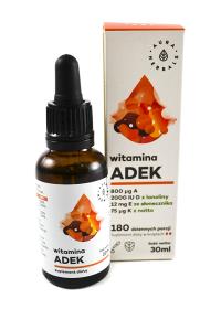Aura Herbals Witamina ADEK 30ml. Producent: Aura Herbals. Dobreksiazki.pl Zdjęcie produktu Aura Herbals Witamina ADEK 30ml