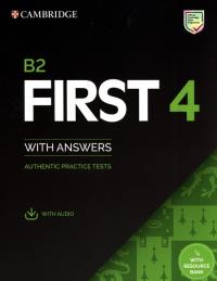 B2 First 4 Student's Book with Answers with Audio with Resource Bank Authentic Practice Tests. Autor: Opracowanie zbiorowe. Dobreksiazki.pl Okładka książki B2 First 4 Student's Book with Answers with Audio with Resource Bank Authentic Practice Tests