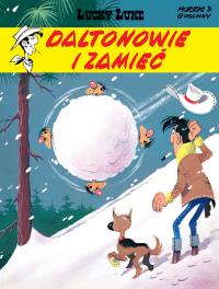 Lucky Luke T.22 Daltonowie i zamieć. Autor: René Goscinny. Dobreksiazki.pl Okładka książki Lucky Luke T.22 Daltonowie i zamieć