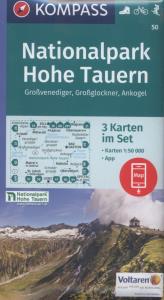 Mapa Nationalpark Hohe Tauern 1:50 000 3w1 KOMPASS. Autor: praca zbiorowa. Dobreksiazki.pl Okładka książki Mapa Nationalpark Hohe Tauern 1:50 000 3w1 KOMPASS