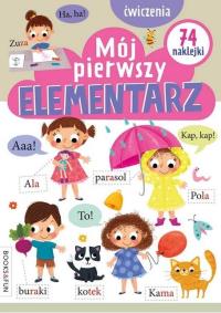 Mój pierwszy elementarz z naklejkami. Ćwiczenia. Autor: Opracowanie zbiorowe. Dobreksiazki.pl Okładka książki Mój pierwszy elementarz z naklejkami. Ćwiczenia