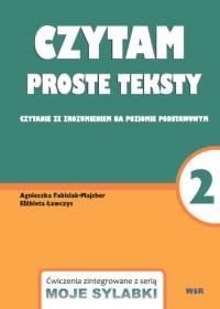 Moje sylabki - Czytam proste teksty cz.2. Autor: Agnieszka Fabisiak-Majcher, Elżbieta Ławczys. Dobreksiazki.pl Okładka książki Moje sylabki - Czytam proste teksty cz.2