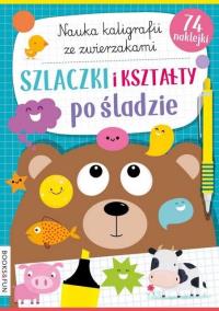 Nauka kaligrafii ze zwierzakami. Szlaczki. Autor: Opracowanie zbiorowe. Dobreksiazki.pl Okładka książki Nauka kaligrafii ze zwierzakami. Szlaczki