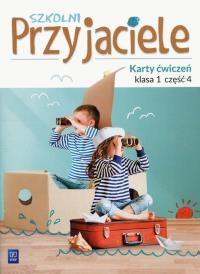 Szkolni przyjaciele. Ćwiczenia 1/4 WSiP. Autor: Ewa Schumacher, Zarzycka Irena, Kinga Preibisz-Wala. Dobreksiazki.pl Okładka książki Szkolni przyjaciele. Ćwiczenia 1/4 WSiP