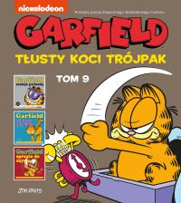 Garfield T.9 Tłusty koci trójpak. Autor: Jim Davis. Dobreksiazki.pl Okładka książki Garfield T.9 Tłusty koci trójpak
