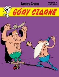 Lucky Luke T.21 Góry Czarne. Autor: René Goscinny. Dobreksiazki.pl Okładka książki Lucky Luke T.21 Góry Czarne