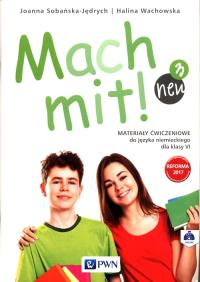 Mach mit! neu 3. Materiały ćwiczenioweklasa VI. Autor: Joanna Sobańska-Jędrych, Wachowska Halina. Dobreksiazki.pl Okładka książki Mach mit! neu 3. Materiały ćwiczenioweklasa VI
