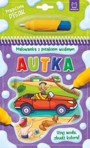 Malowanka z pisakiem wodnym. Autka. Autor: Wierzchowska Barbara. Dobreksiazki.pl Okładka książki Malowanka z pisakiem wodnym. Autka