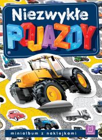 Minialbum z naklejkami. Niezwykłe pojazdy w.2. Autor: Opracowanie zbiorowe. Dobreksiazki.pl Okładka książki Minialbum z naklejkami. Niezwykłe pojazdy w.2
