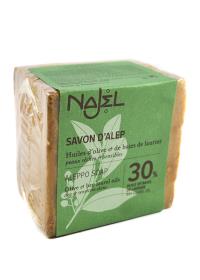 NAJEL Mydło z Aleppo 30% oleju laurowego 170g. Producent: Najel Aleppo. Dobreksiazki.pl Zdjęcie produktu NAJEL Mydło z Aleppo 30% oleju laurowego 170g