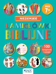 Nieziemskie łamigłówki biblijne 7+. Autor: Andrew Newton (tekst); Fabiano Fiorin (ilustracje). Dobreksiazki.pl Okładka książki Nieziemskie łamigłówki biblijne 7+