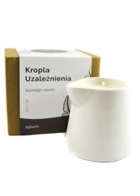Olynk Sojowa świeca do masażu opium 120 ml. Producent: Olynk. Dobreksiazki.pl Zdjęcie produktu Olynk Sojowa świeca do masażu opium 120 ml