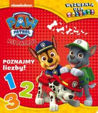 Psi Patrol. Wyzwania dla malucha. Poznajmy liczby!. Autor: Opracowanie zbiorowe. Dobreksiazki.pl Okładka książki Psi Patrol. Wyzwania dla malucha. Poznajmy liczby!
