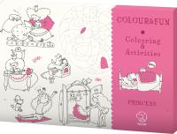 Teczka kreatywna COLOUR&FUN Princesses. Autor: Opracowanie zbiorowe. Dobreksiazki.pl Okładka książki Teczka kreatywna COLOUR&FUN Princesses
