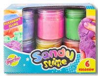 Opakowanie Zestaw Sandy Slime 6 kolorów x 160g STnux