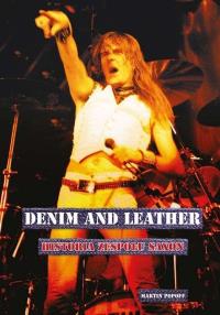 Denim and leather. Historia zespołu Saxon. Autor: Popoff Martin. Dobreksiazki.pl Okładka książki Denim and leather. Historia zespołu Saxon