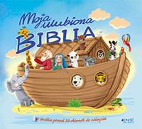 Moja ulubiona Biblia. Autor: Ola Makowska (ilustracje); Barbara Żołądek (tekst). Dobreksiazki.pl Okładka książki Moja ulubiona Biblia