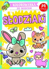 Słodziaki. Kolorowanka ze wzorem. Autor: Opracowanie zbiorowe. Dobreksiazki.pl Okładka książki Słodziaki. Kolorowanka ze wzorem