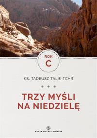 Trzy myśli na niedzielę. Rok C. Autor: Ks. Tadeusz Talik Tchr. Dobreksiazki.pl Okładka książki Trzy myśli na niedzielę. Rok C