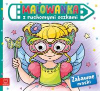 Zabawne maski. Malowanka z ruchomymi oczkami. Autor: Opracowanie zbiorowe. Dobreksiazki.pl Okładka książki Zabawne maski. Malowanka z ruchomymi oczkami