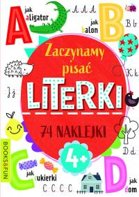 Zaczynamy pisać literki. Autor: Opracowanie zbiorowe. Dobreksiazki.pl Okładka książki Zaczynamy pisać literki