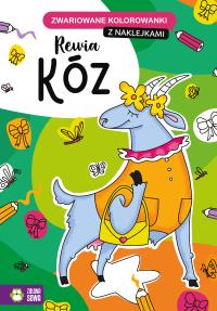 Zwariowane kolorowanki Rewia kóz. Autor: Opracowanie zbiorowe. Dobreksiazki.pl Okładka książki Zwariowane kolorowanki Rewia kóz