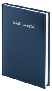 Kalendarz nauczyciela A5 2021/2022 dzienny granat. Wydawca: Wokół nas. Dobreksiazki.pl Opakowanie Kalendarz nauczyciela A5 2021/2022 dzienny granat