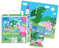 Peppa Pig. Układaj i koloruj.. Autor: Opracowanie zbiorowe. Dobreksiazki.pl Okładka książki Peppa Pig. Układaj i koloruj.