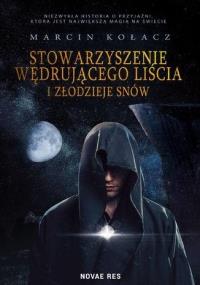 Stowarzyszenie wędrującego liścia i złodzieje snów. Autor: Marcin Kołaczkowski. Dobreksiazki.pl Okładka książki Stowarzyszenie wędrującego liścia i złodzieje snów