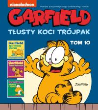 Garfield. Tłusty koci trójpak. Tom 10. Autor: Irena Brignull. Dobreksiazki.pl Okładka książki Garfield. Tłusty koci trójpak. Tom 10