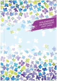 Kalendarz 2021/2022 akademicki A5 tygodniowy PCV bezbarwny motyle. Autor: Praca zbiorowa. Dobreksiazki.pl Okładka książki Kalendarz 2021/2022 akademicki A5 tygodniowy PCV bezbarwny motyle