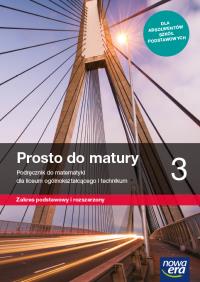 Matematyka LO 3 Prosto do matury Podr. ZPR 2021 NE. Autor: Antek Maciej, Belka Krzysztof, Bernard Minier (lektor: Piotr Grabowski). Dobreksiazki.pl Okładka książki Matematyka LO 3 Prosto do matury Podr. ZPR 2021 NE