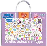 Świnka Peppa. Kocham naklejać cz.2. Autor: Opracowanie zbiorowe. Dobreksiazki.pl Okładka książki Świnka Peppa. Kocham naklejać cz.2