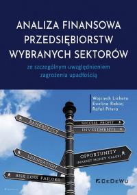 Analiza finansowa przedsiębiorstw wybranych... Autor: Wojciech Lichota, Ewelina Rabiej, Rafał Pitera. Dobreksiazki.pl Okładka książki Analiza finansowa przedsiębiorstw wybranych..
