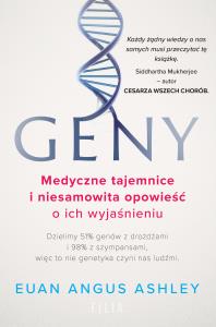 Geny. Autor: Euan Angus Ashley. Dobreksiazki.pl Okładka książki Geny
