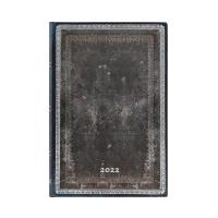 Kalendarz 2022 Mini Midnight Steel Horizontal DE7669-8. Wydawca: Paperblanks. Dobreksiazki.pl Opakowanie Kalendarz 2022 Mini Midnight Steel Horizontal DE7669-8